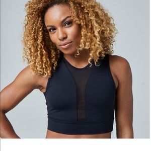 Soulcycle Open Back Mesh Crop Bra